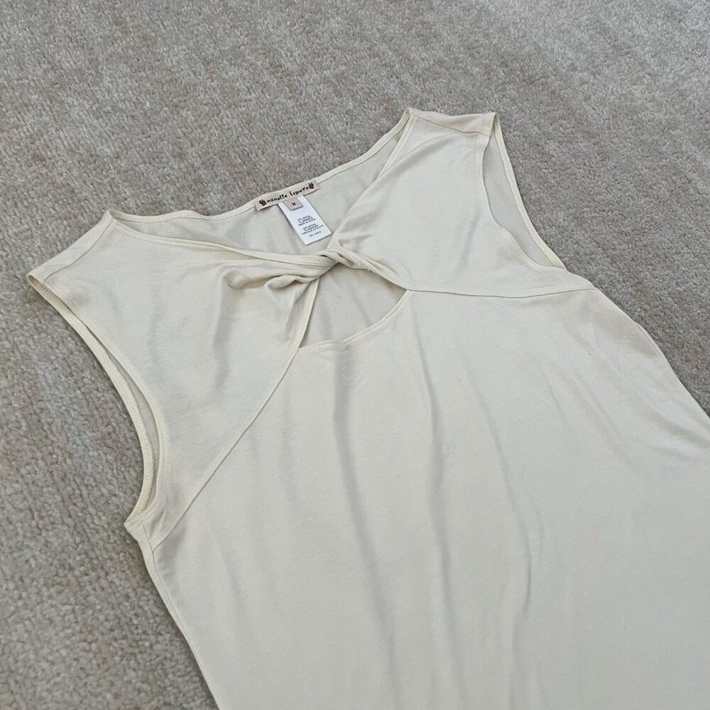 Nanette Lepore Sleeveless Knit Twist Blouse Top M - Picture 3 of 9